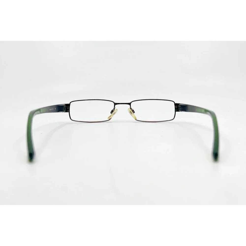 Nike Eyeglasses Frames Mens Brown Green 8061 206 Rectangular 50-18-135